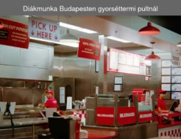 Diákmunka Budapesten gyorséttermi pultnál